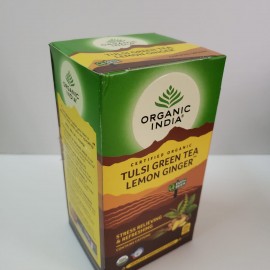 ORGANIC INDIA Green Tea Lemon Ginger
